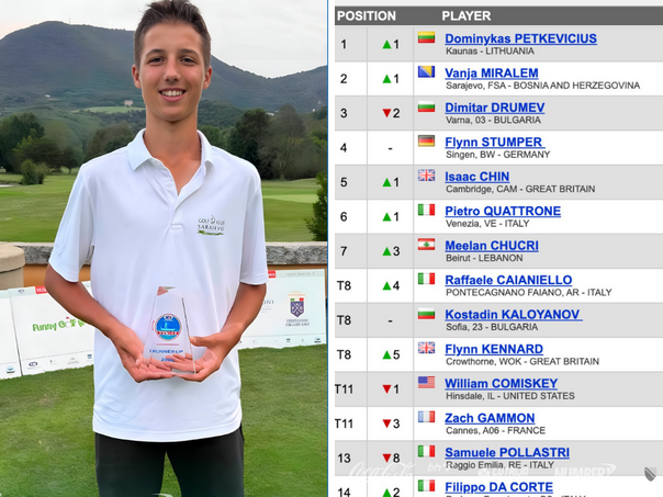 Vanja Miralem osvojio drugo mjesto na Venice Open 2025