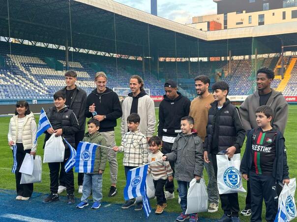 Topla dobrodošlica na Grbavici: FK Željezničar ugostio djecu iz Gaze