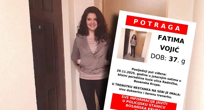 Nestala prije 24 sata, porodica i policija mole za pomoć