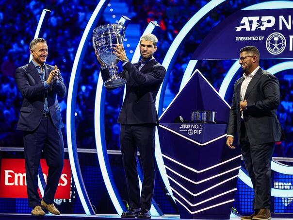 Alcaraz primio trofej za broj jedan na ATP listi
