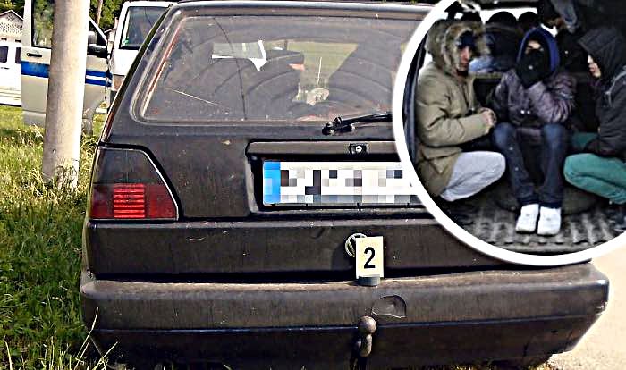 Policija zaustavila 39-godišnjeg vozača Golfa, prevozio četiri migranta iz Egipta