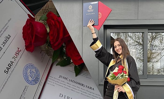 Čestitamo! Krupljanka Sara Jusić dobitnica srebrene značke Univerziteta u Bihaću
