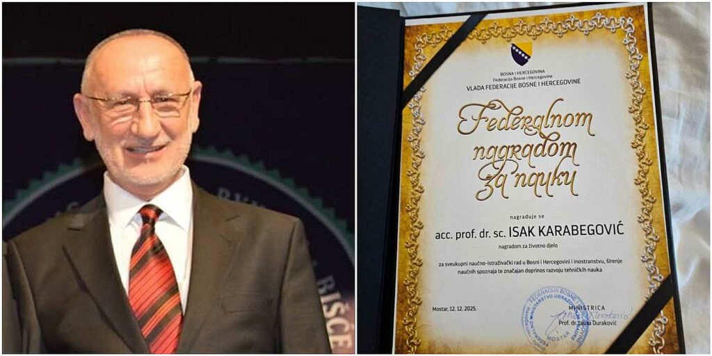 „Nagrada za životno djelo“ pripala akademiku Isaku Karabegoviću