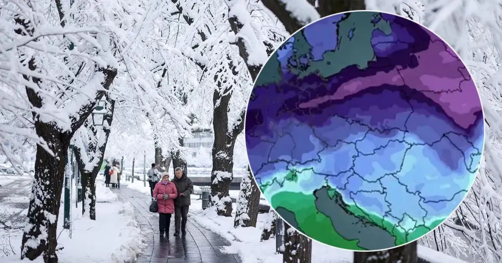 Temperature padaju do minus 15