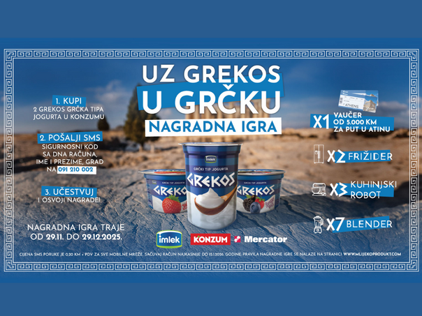 “Uz Grekos u Grčku”: Osvojite putovanje u Atinu i brojne druge nagrade