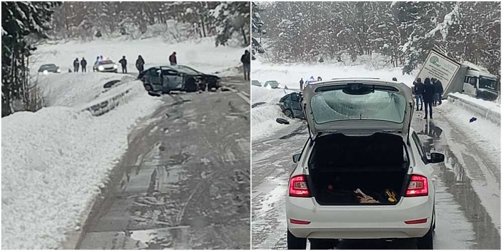 Automobil podletio pod kamion, saobraćaj već četiri sata obustavljen (FOTO)