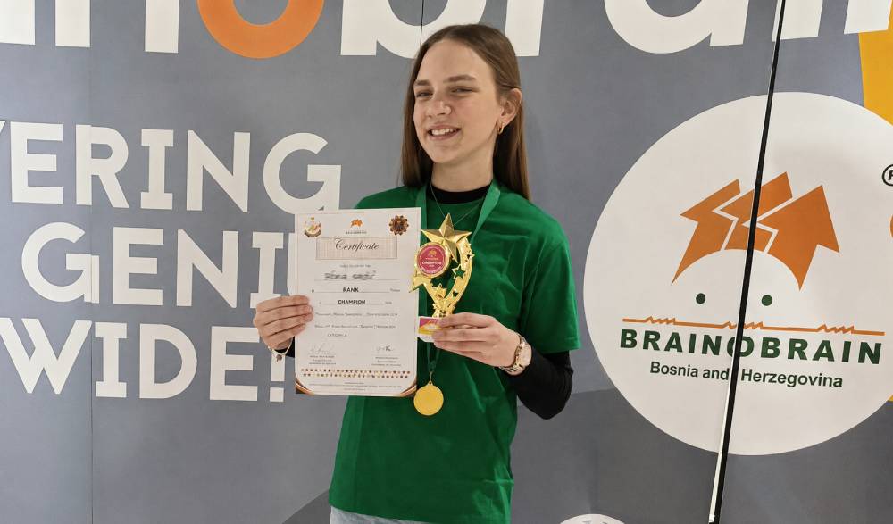 Briljantna Cazinjanka Džana Hadžić ostvarila vrhunske rezultate iz matematike, fizike i vjeronauke