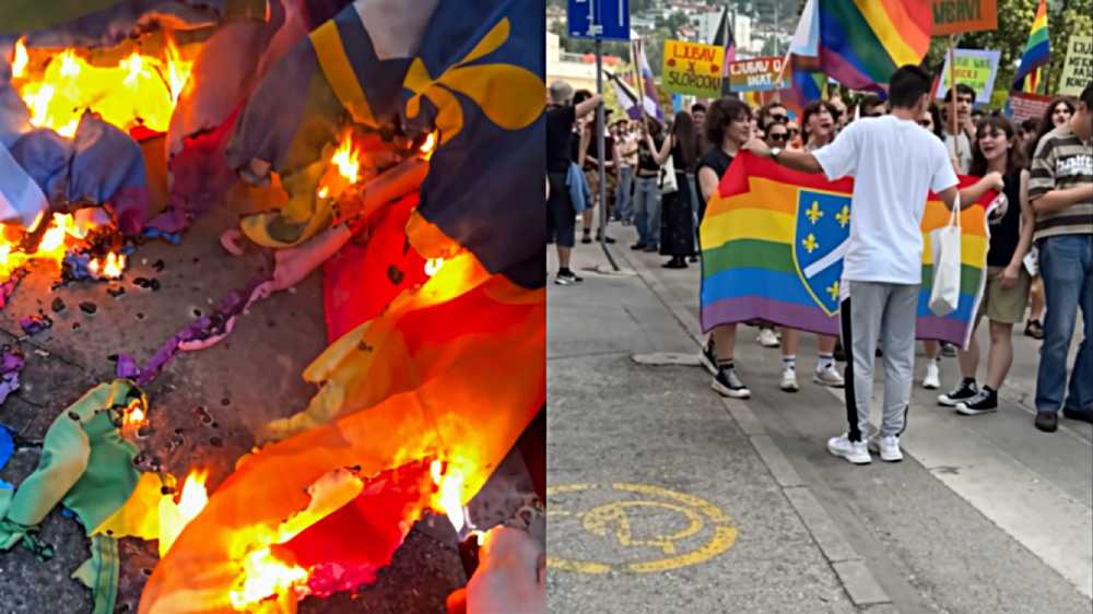 (VIDEO) Zastava Republike BiH spaljena na “paradi ponosa” u Sarajevu