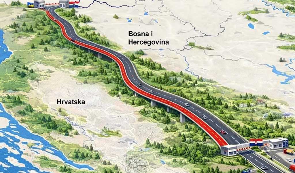 Brza cesta od Bihaća do Livna, a zatim prema Hrvatskoj