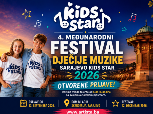 Četvrti festival Sarajevo “Kids Star” traži novu generaciju izvođača
