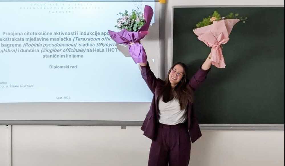 Sara Kozlica magistrirala na Sveučilištu u Splitu