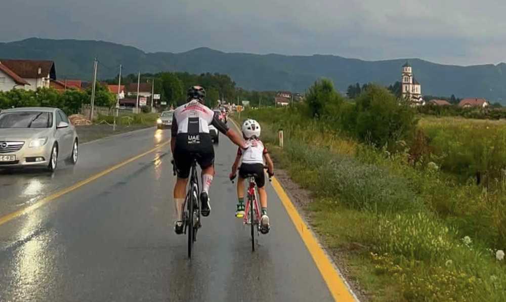 Ali Trejić (9) iz Bihaća nije odustao od maratona uprkos nevremenu