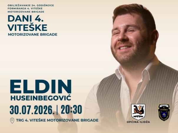 Pomjeren koncert Eldina Huseinbegovića na Ilidži