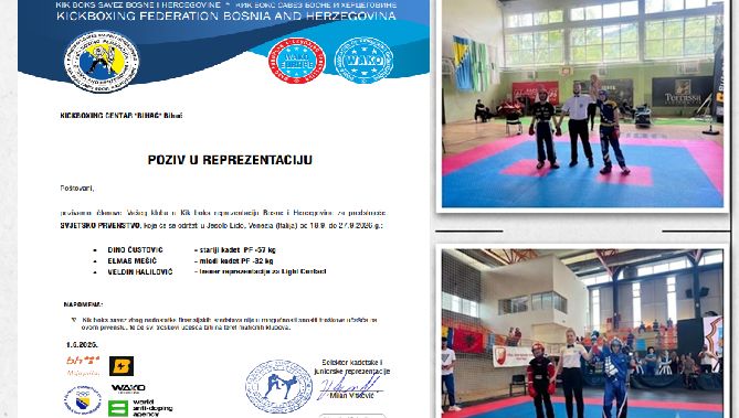 Trojac pozvan u reprezentaciju BiH za Svjetsko prvenstvo u Italiji