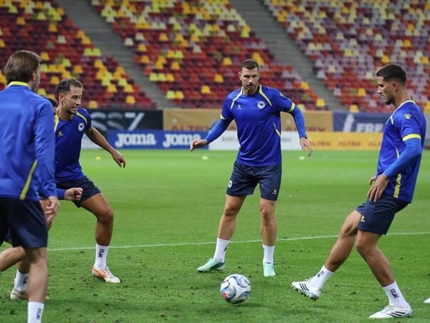 Zmajevi odradili posljednji trening uoči duela s Rumunijom, trenirao i Džeko