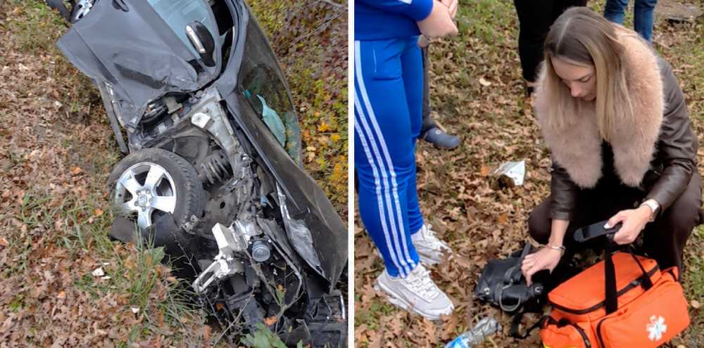 Automobil završio u kanalu, mlada doktorica pritekla u pomoć