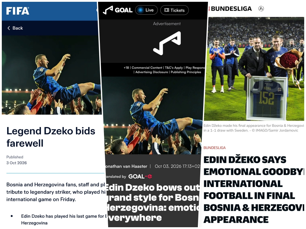 Velike riječi FIFA-e, Bundeslige i Goala o Edinu Džeki