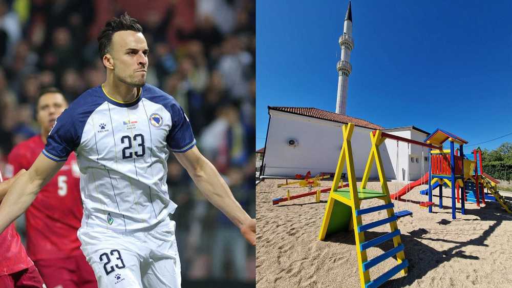Haris Tabaković izdvojio 15.000 KM i djeci u Hercegovini izgradio igralište