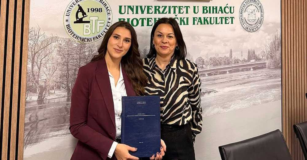 Čestitamo! Teodora Vještica uspješno odbranila završni rad na Biotehničkom fakultetu u Bihaću